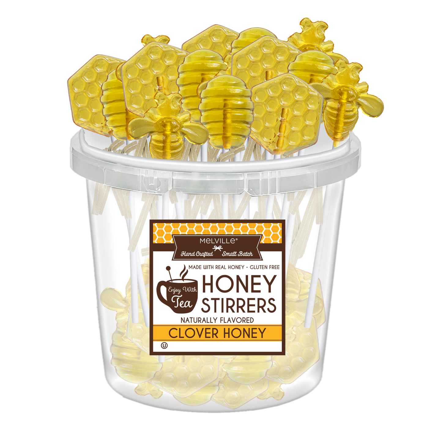 Honey Dippers & Stirrers - 30ct Bucket - Hive Honey