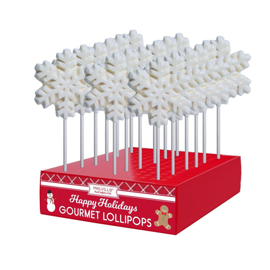 Icon White Snowflake Lollipops