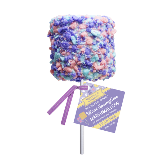 Giant Marshmallow Pops - Cotton Candy
