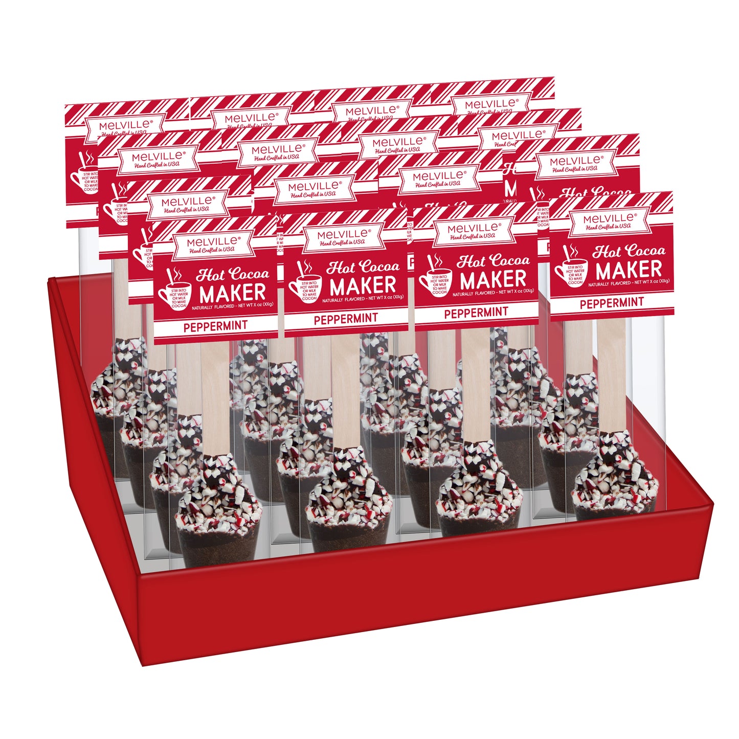 Peppermint Hot Cocoa Maker Spoons