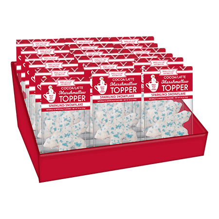 Blue Crystal Sugar Marshmallow Toppers