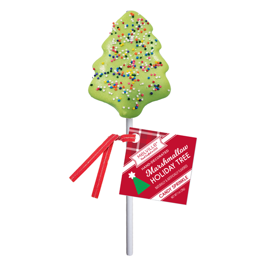 Nonpareil Tree Marshmallow Pops