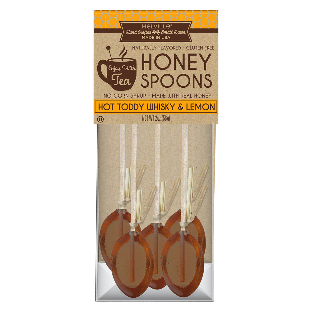 Hot Toddy Whiskey & Lemon Honey Spoons