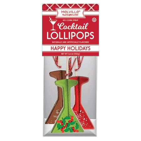 Holiday Martini Cocktail Lollipops - Assorted