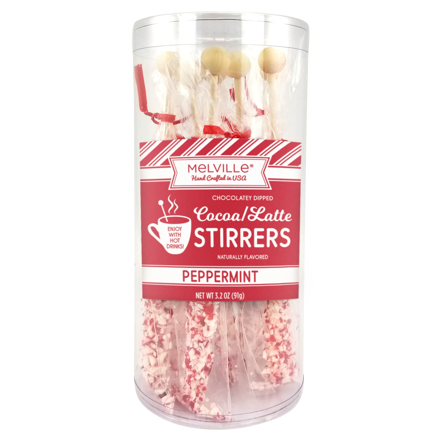 Peppermint Stirrers - White Chocolatey