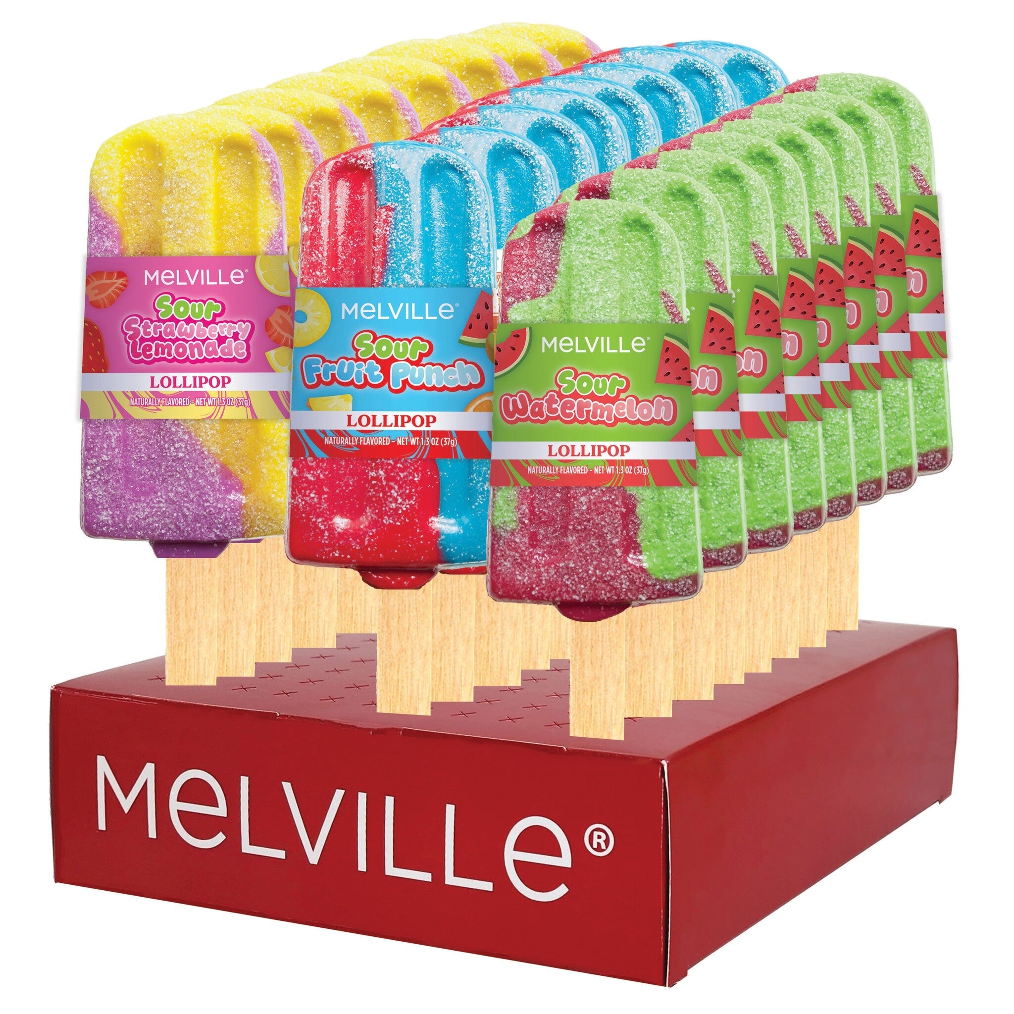Sour Pop Lollipops - Assorted | Made in the USA – Melville Candy