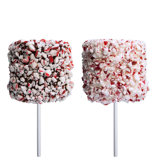 Giant Marshmallow Pops - Peppermint & Chocolatey Coating