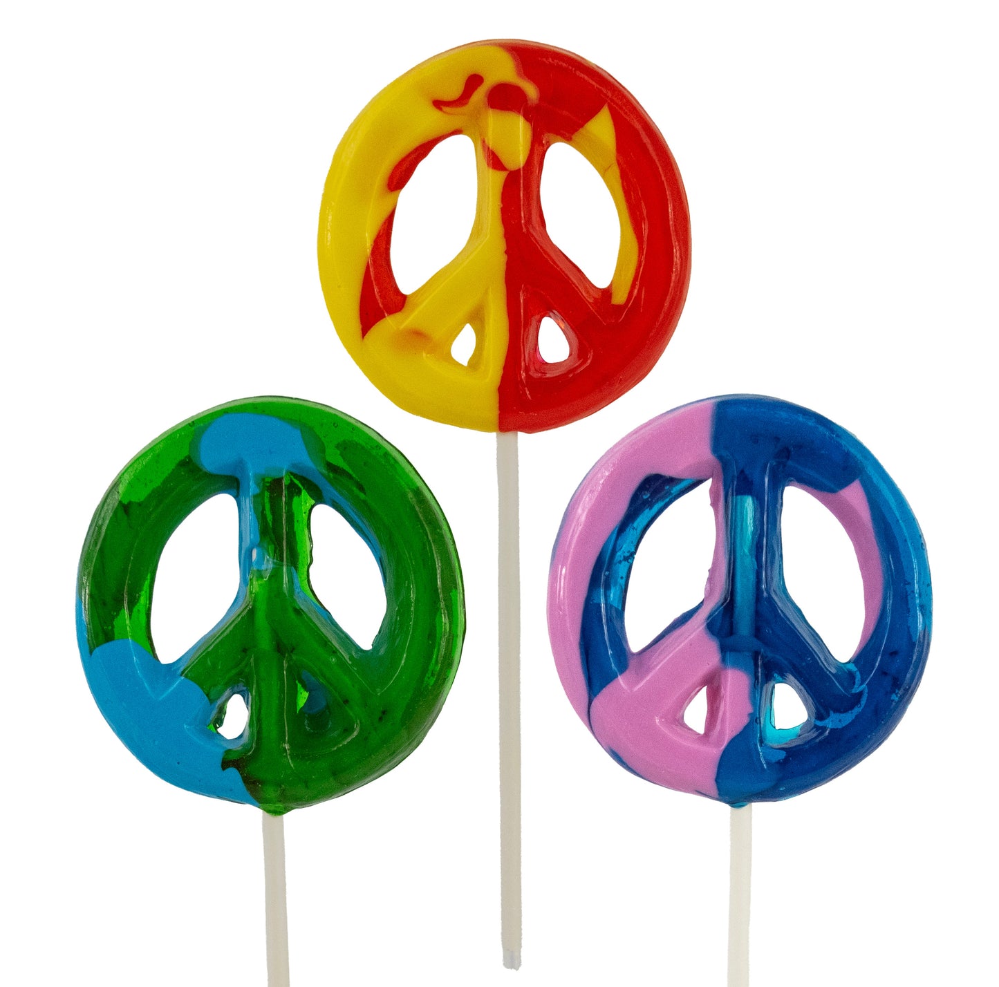 Peace Sign Asst Lollipops