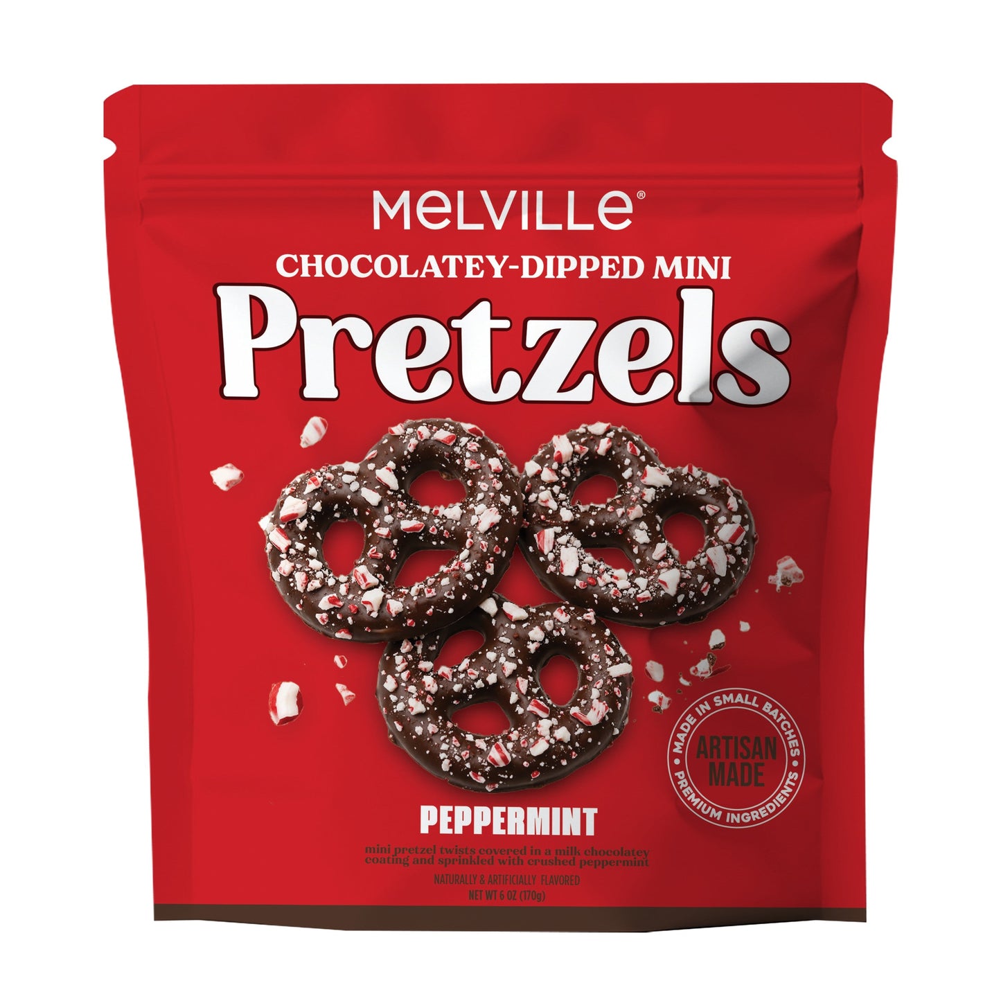 Peppermint Mini Pretzels