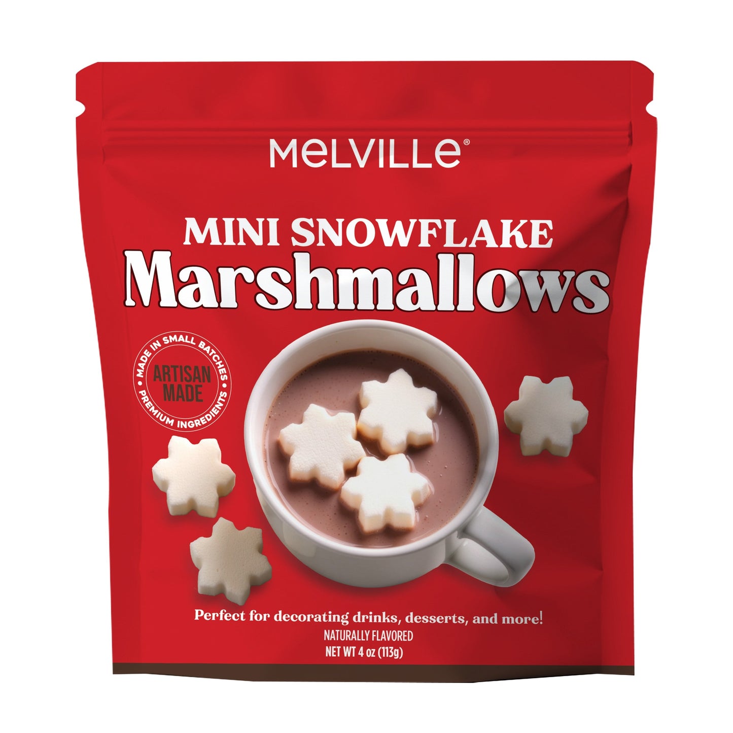 Mini Snowflake Marshmallows