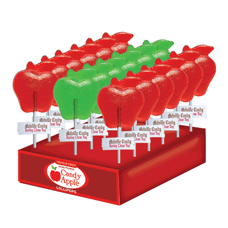 Fall Apple Lollipops - Red and Green