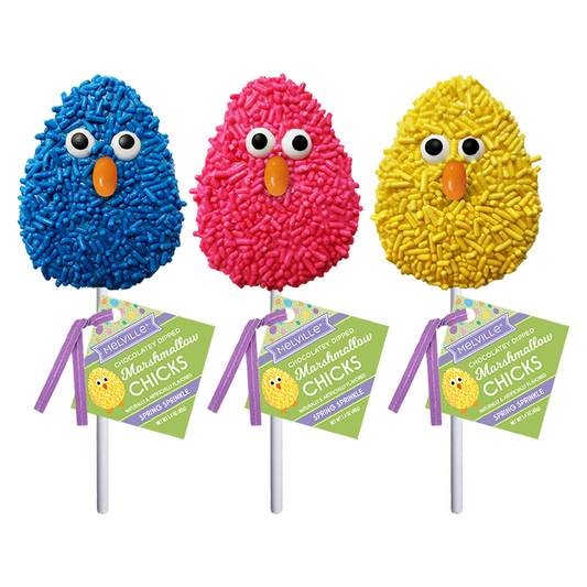 Easter Chick Marshmallow Pops - Assorted Colors