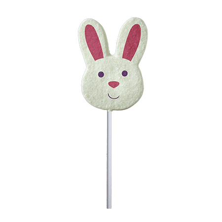 Sanded Bunny Face Lollipops