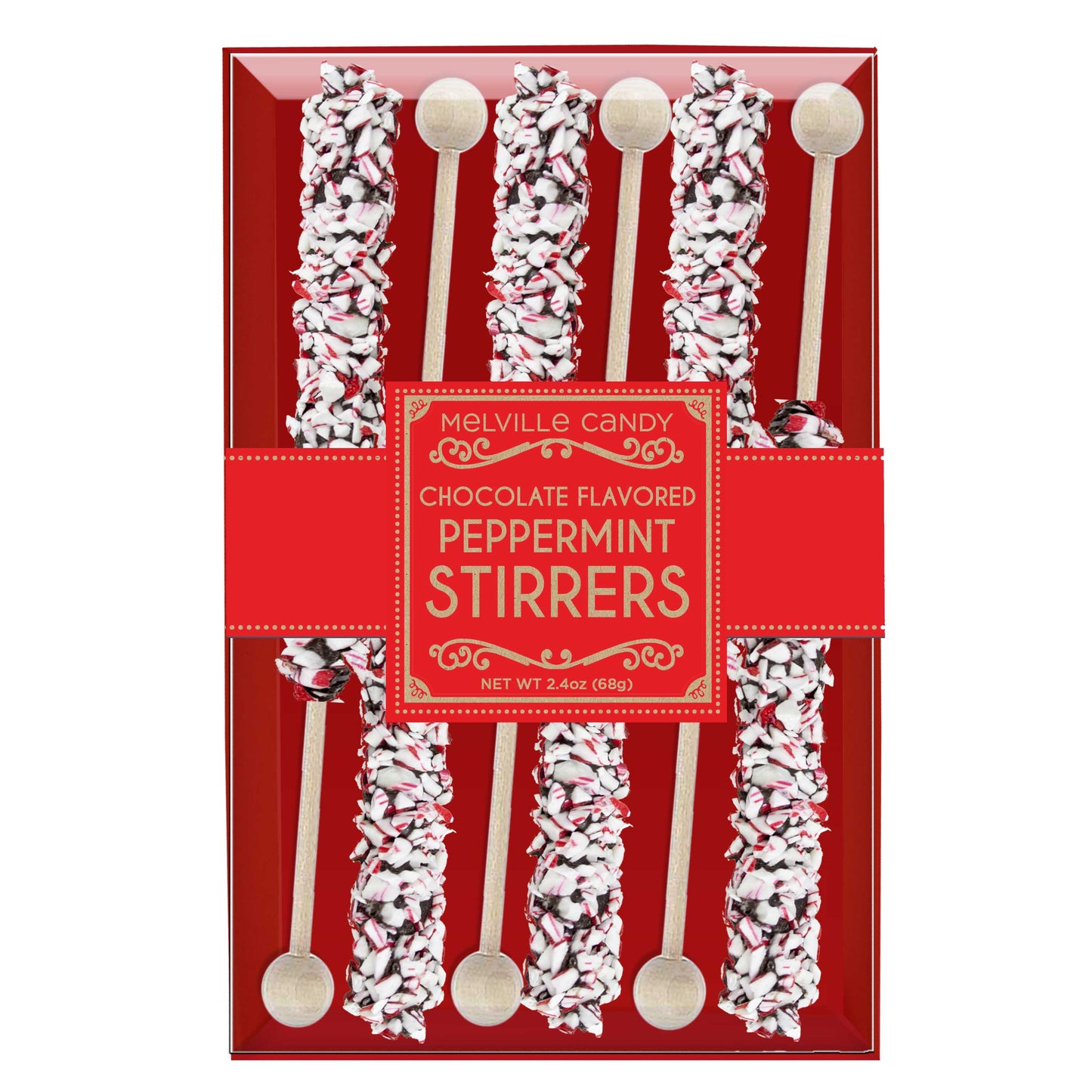 Peppermint Stirrers - Dark Chocolatey-Coated