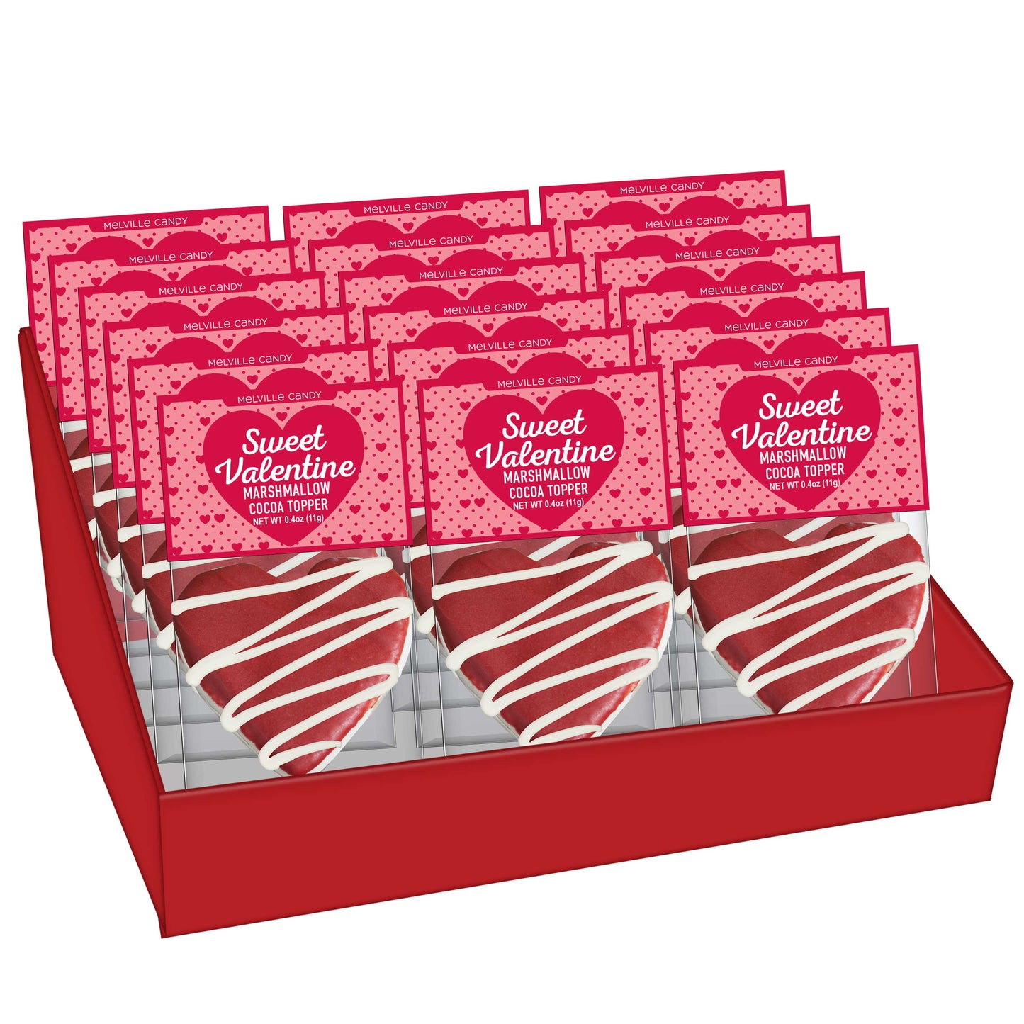 Chocolatey Heart Marshmallow Toppers