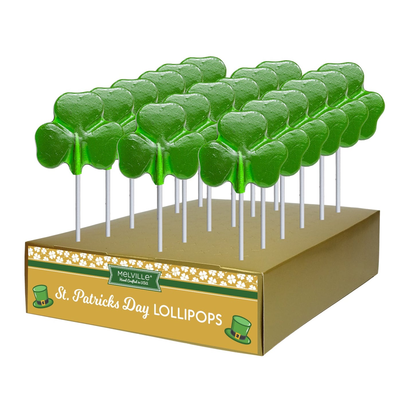 Lucky Shamrock Lollipops