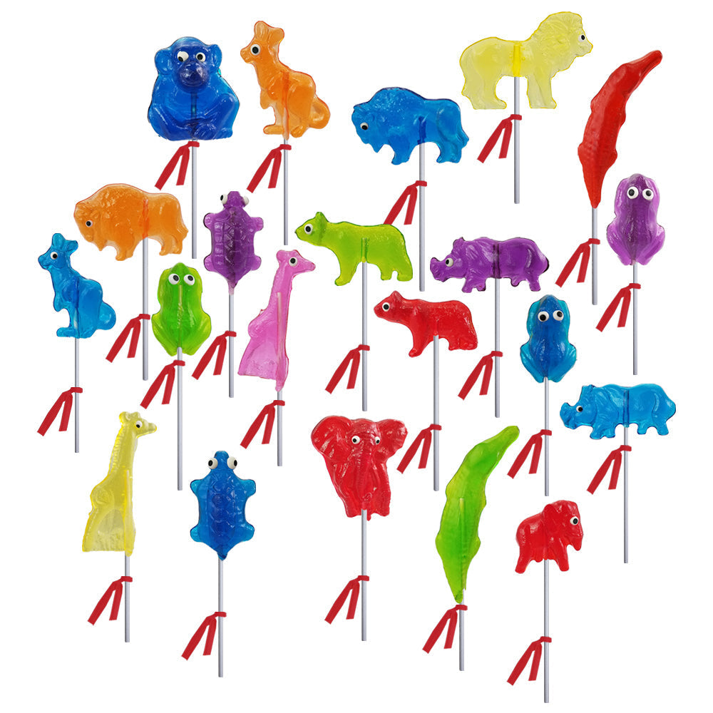 Zoo Animal Lollipops - Assorted
