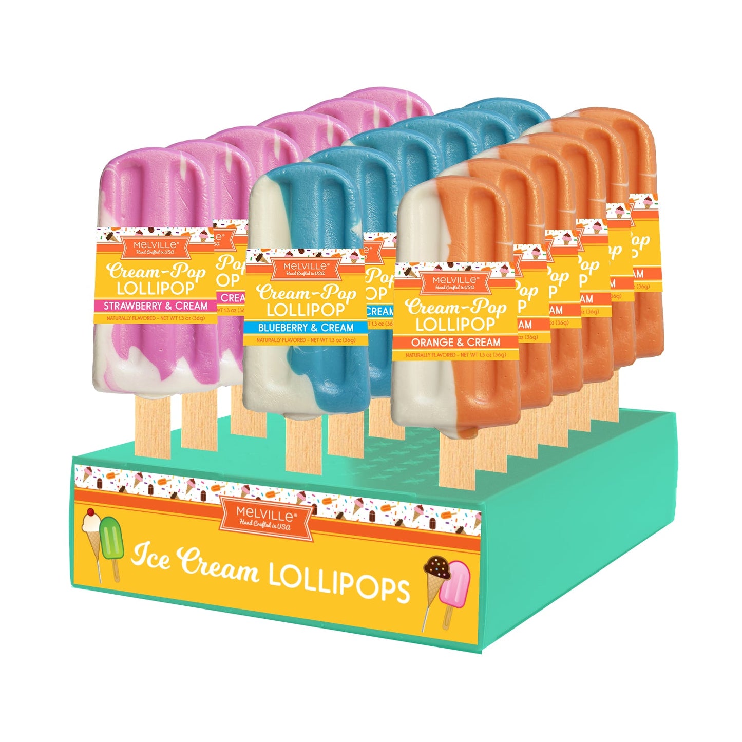 Cream-Pop Lollipops - Assorted