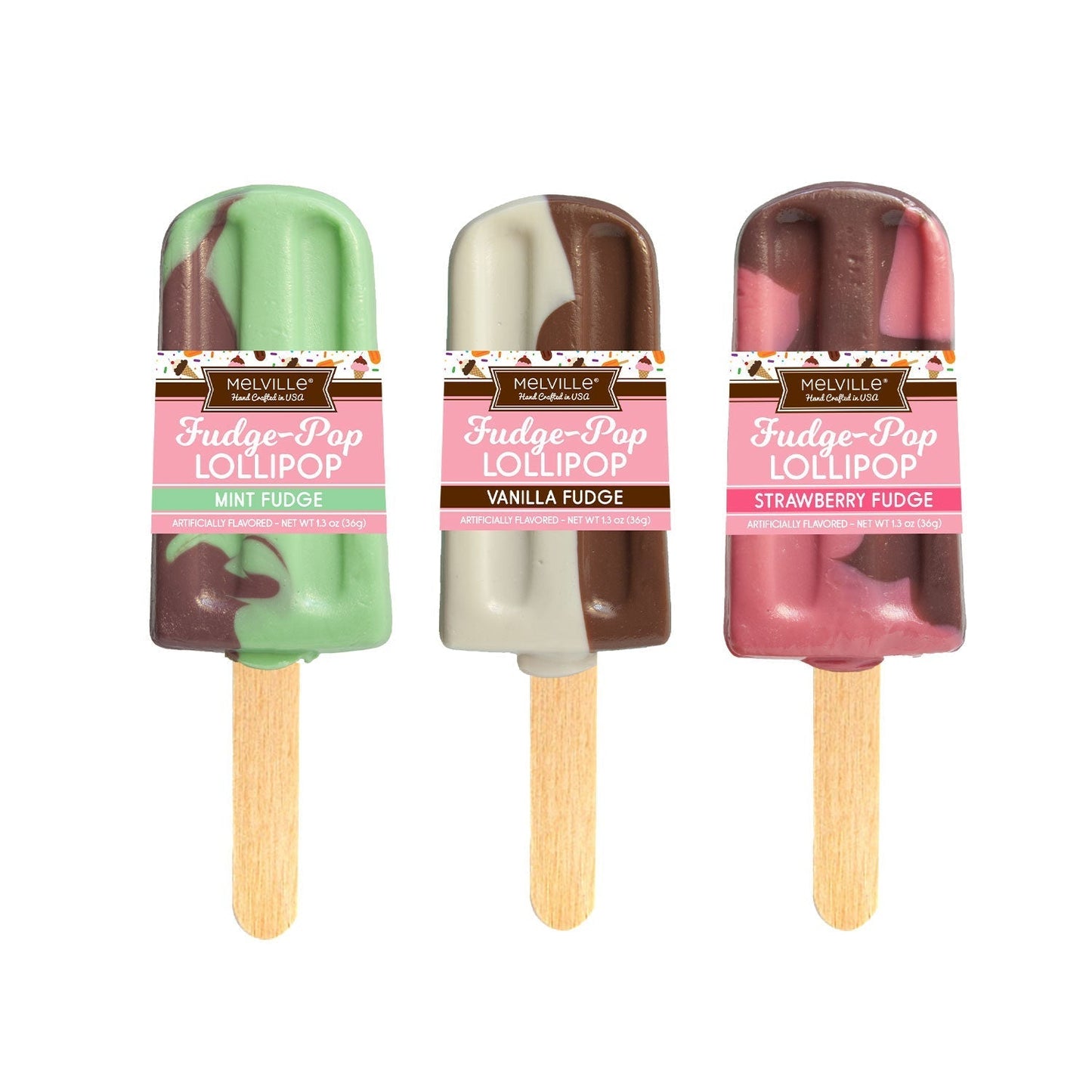 Fudge-Pop Lollipops - Assorted