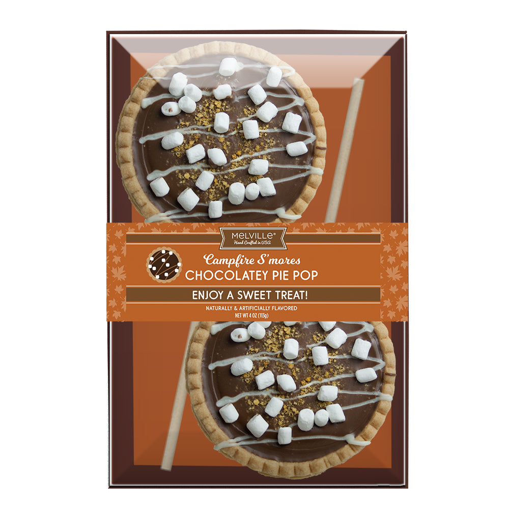 S'more Milk Chocolatey Fudge Pie Pops