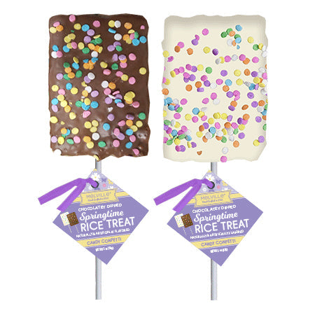 Pastel Confetti Rice Treat Pops - Assorted