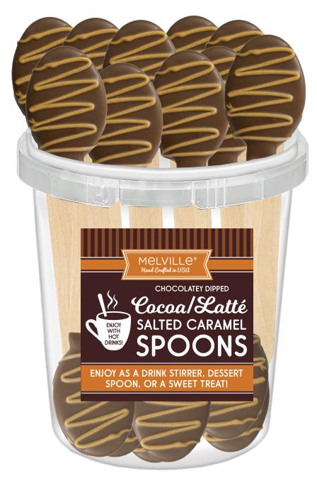Salted Caramel Chocolatey Dipped Spoons