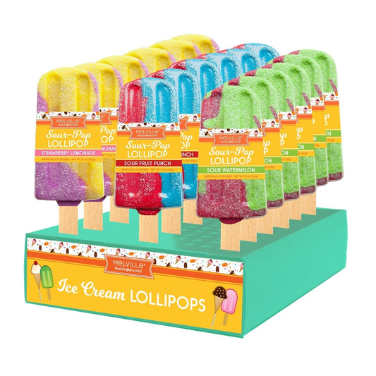 Sour Pop Lollipops - Assorted