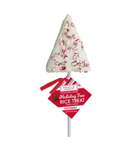 Peppermint Cereal Treat Trees - White & Dark Chocolatey-Coated