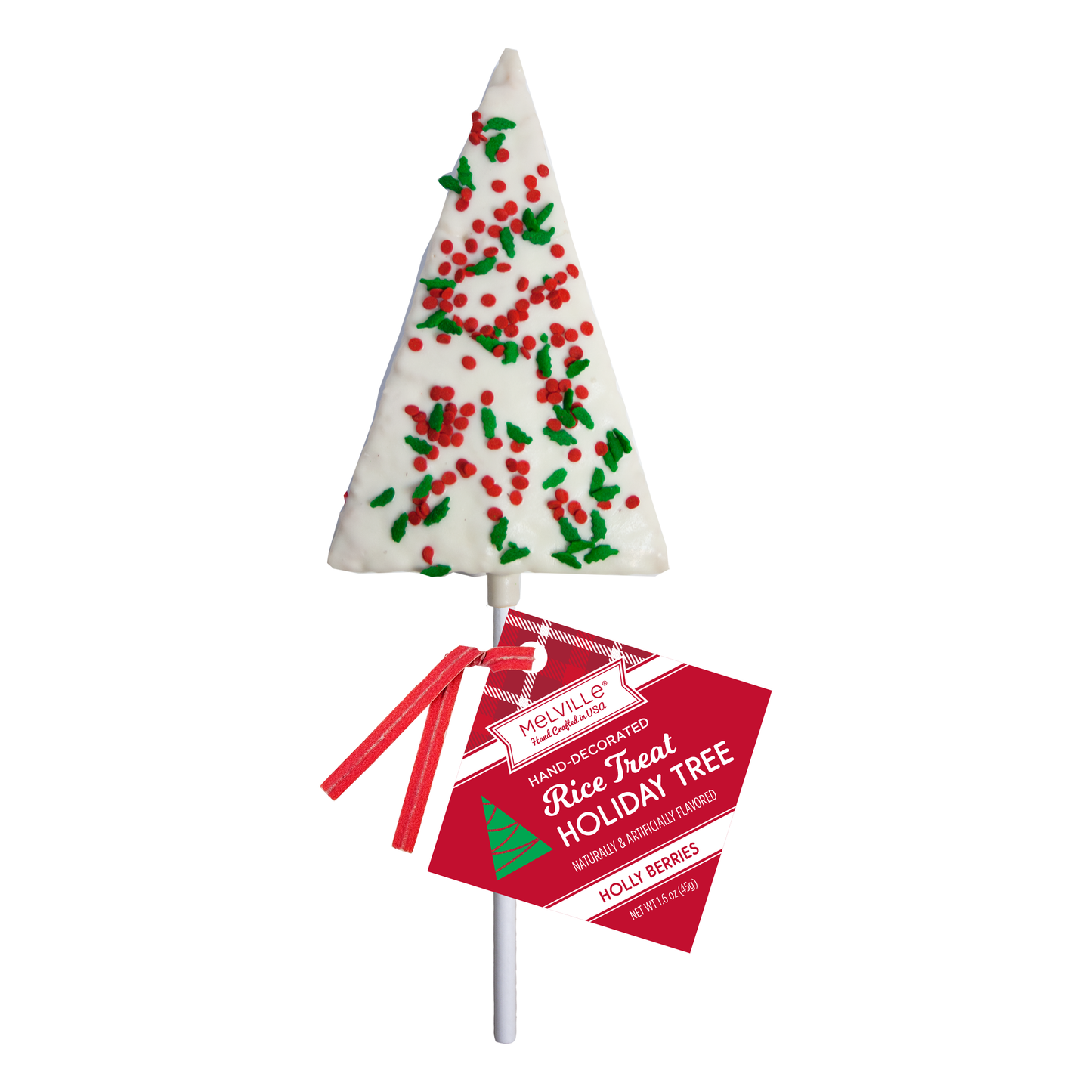 White Chocolatey Holiday Confetti Rice Treat Pops