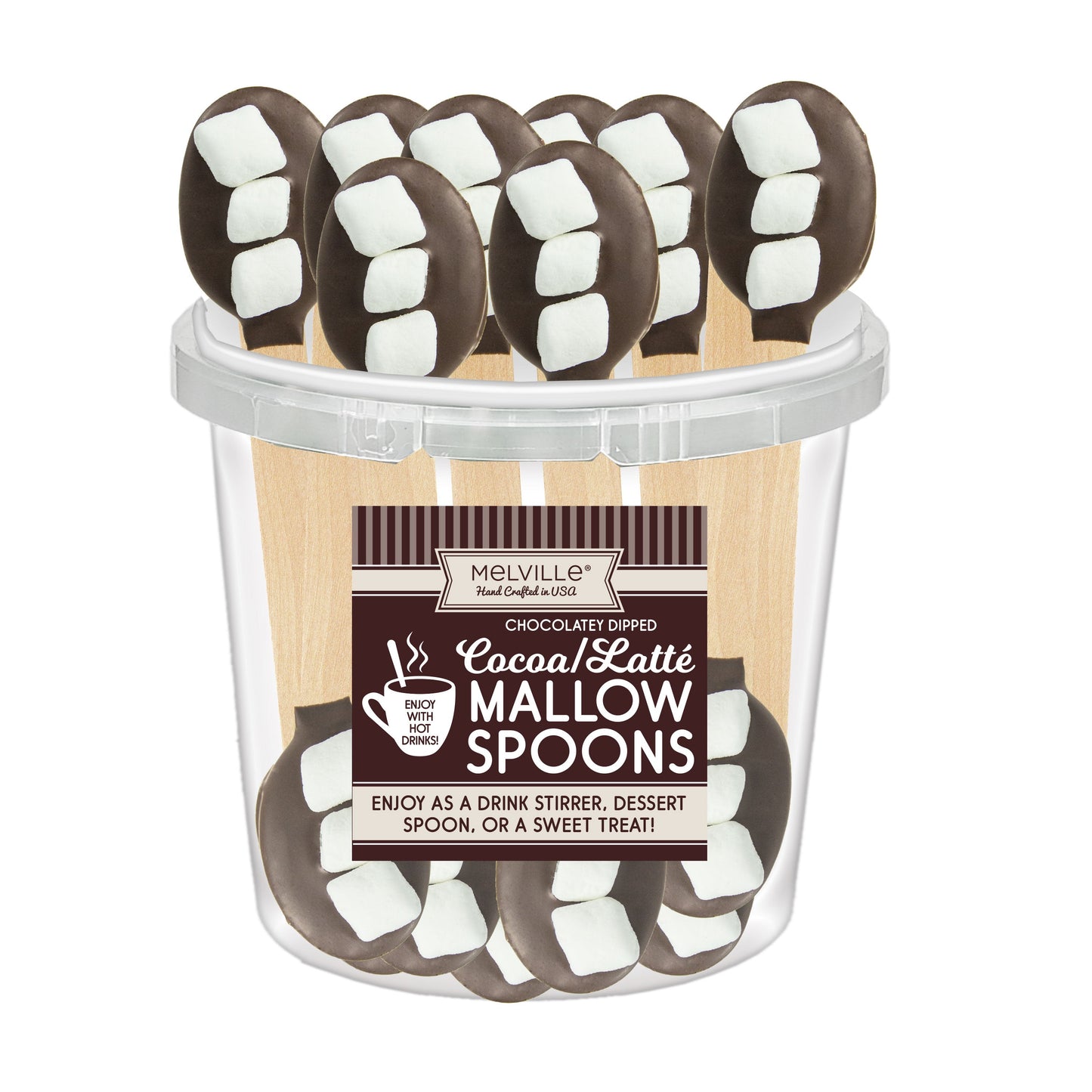 Mini Marshmallow Milk Chocolatey Dipped Spoons