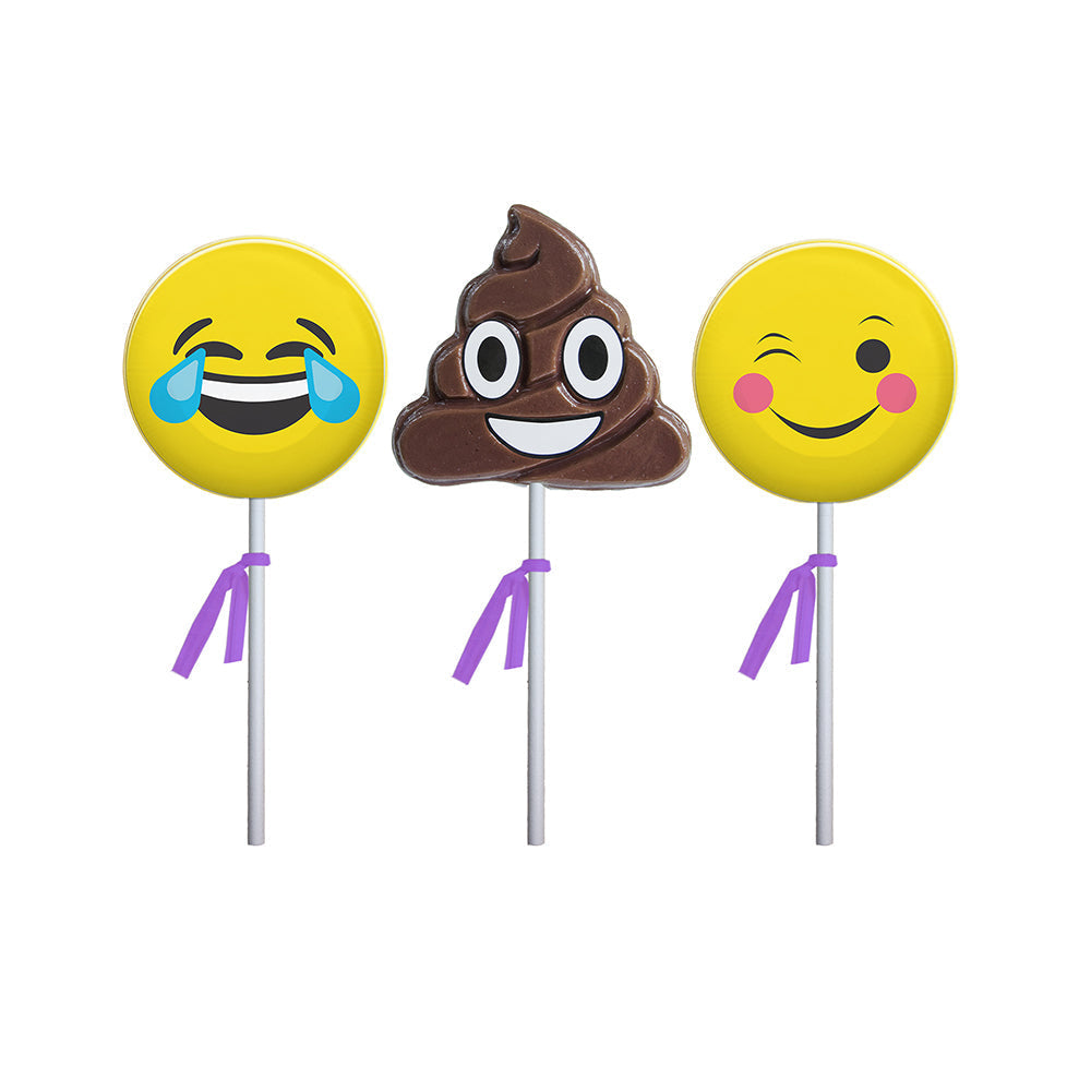 Emo and Poop Lollipops - Assorted