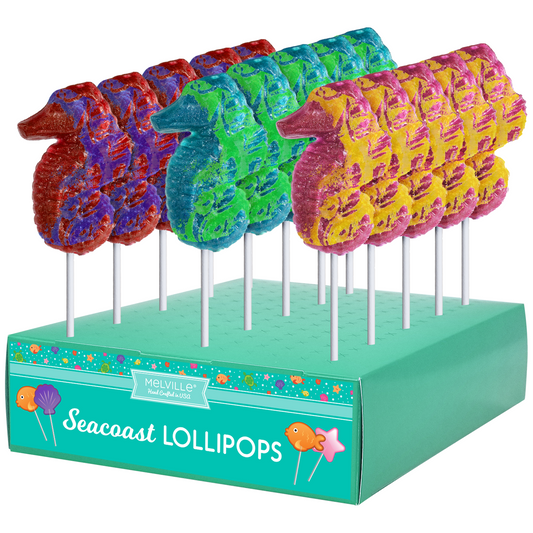 Glitter Swirl Seahorse Lollipops - Assorted