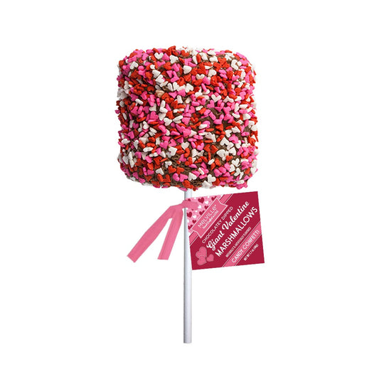Giant Marshmallow Pops - Confetti Chocolatey-Dipped