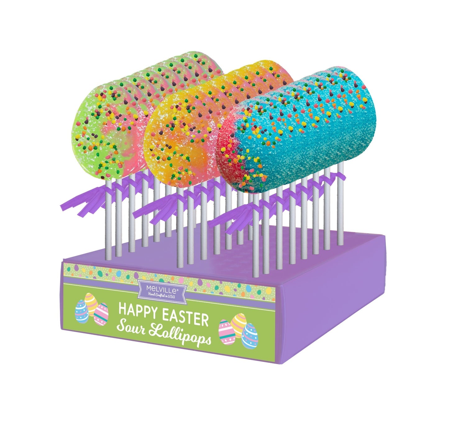 Sour Swirl Egg Lollipops - Assorted