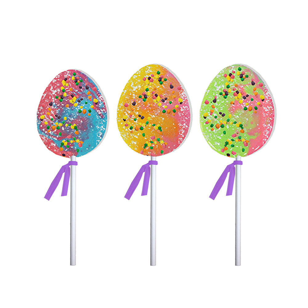 Sour Swirl Egg Lollipops