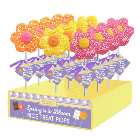 Flower Rice Treat Pops - Assorted