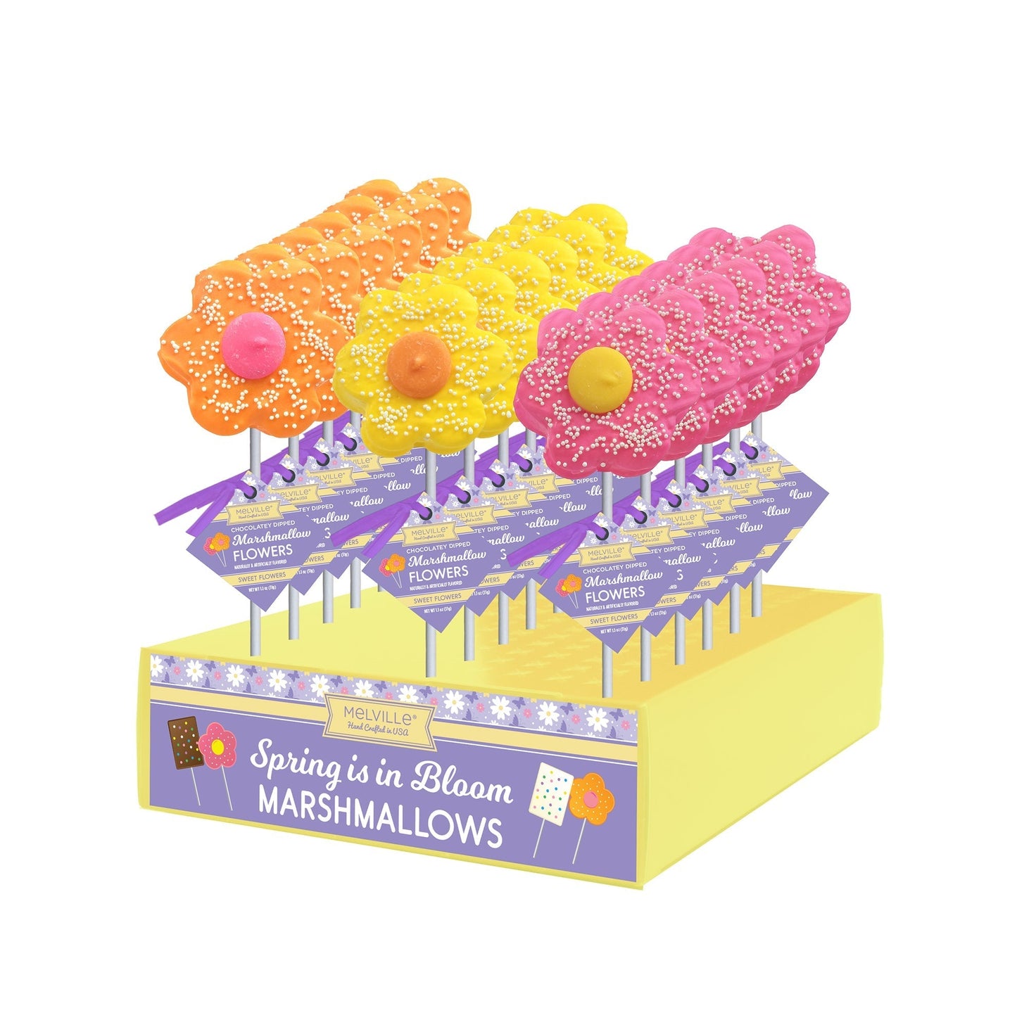Flower Marshmallow Pops - Assorted