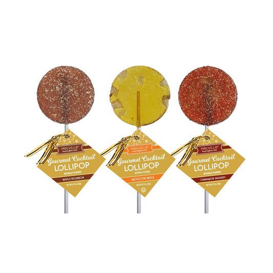 Gourmet Cocktail Lollipop Assortment - Moscow Mule, Maple Bourbon, Cinnamon Whisky