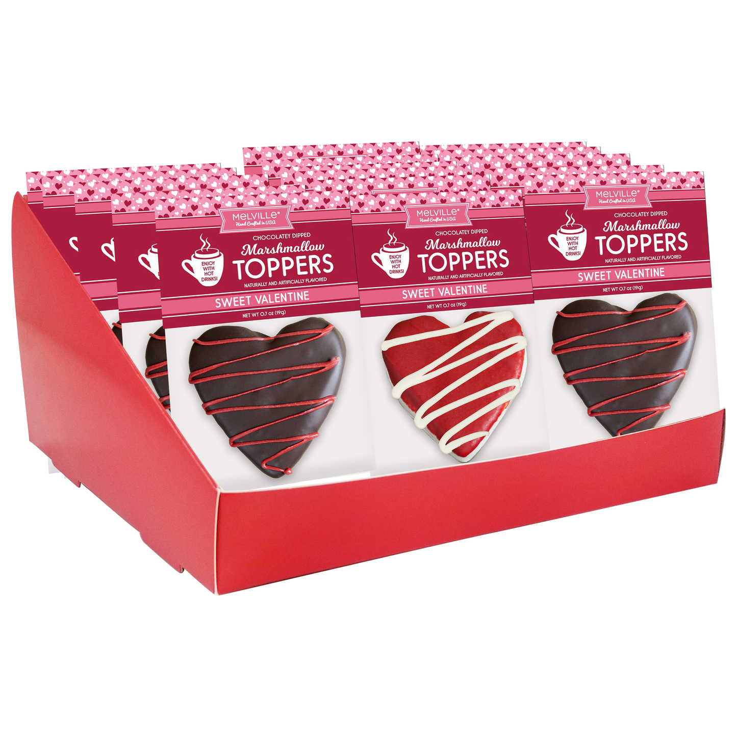 Chocolatey Heart Marshmallow Toppers