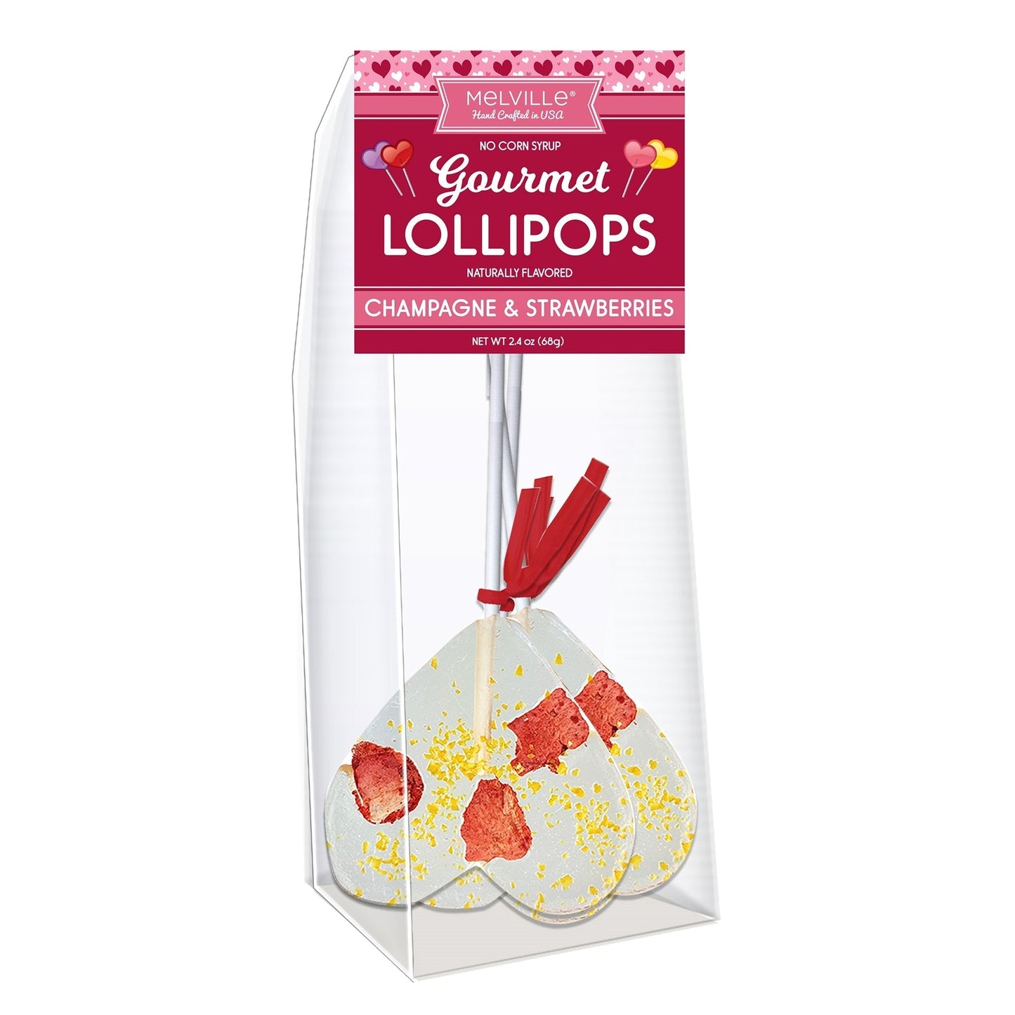 Gourmet Cocktail Lollipops - Strawberry Champagne
