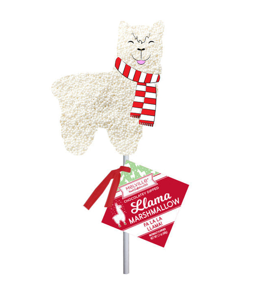 Holiday Llama Marshmallow Pops