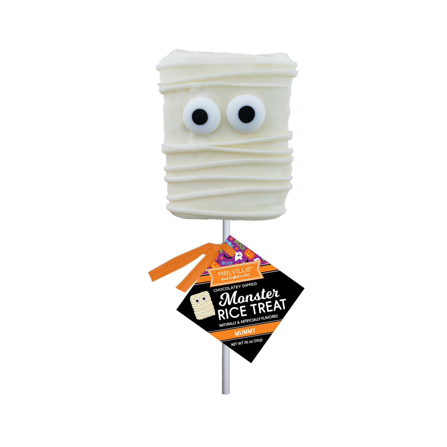Rice Cereal Treat pops mummy