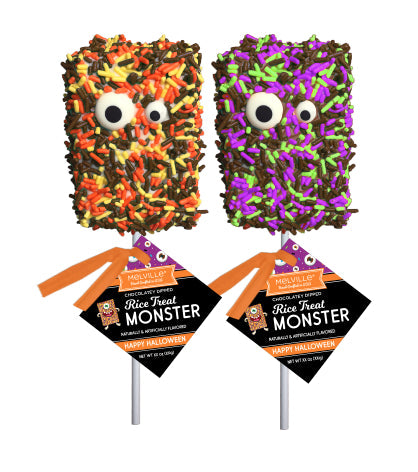 Halloween Monster Sprinkle Rice Treat Pops - Assorted