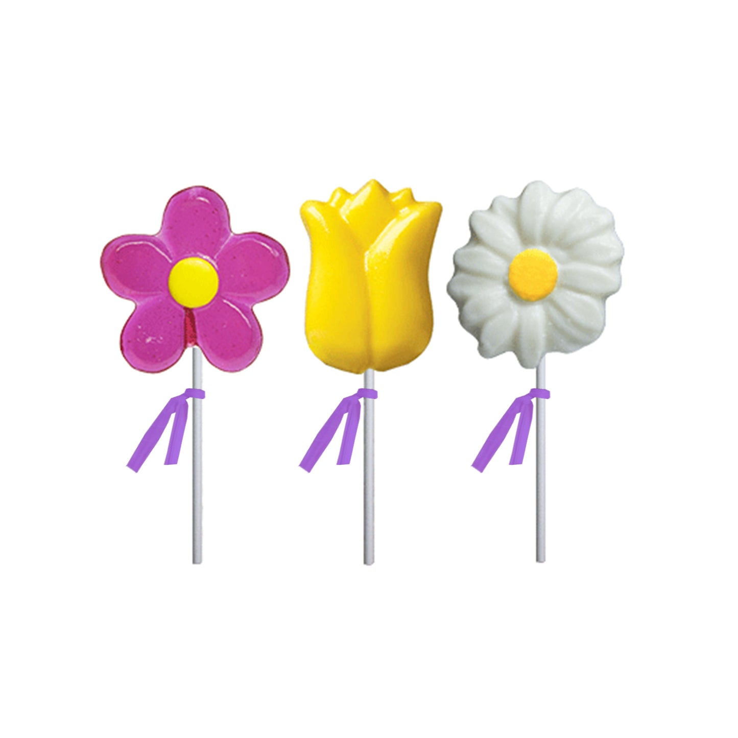 Spring Flowers Lollipops - Assorted