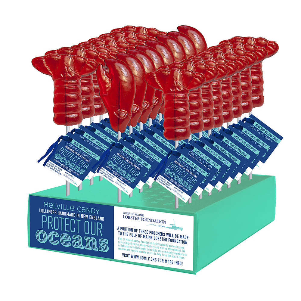 "Gulf of Maine Lobster Foundation" Lobster Tail & Claw Lollipops