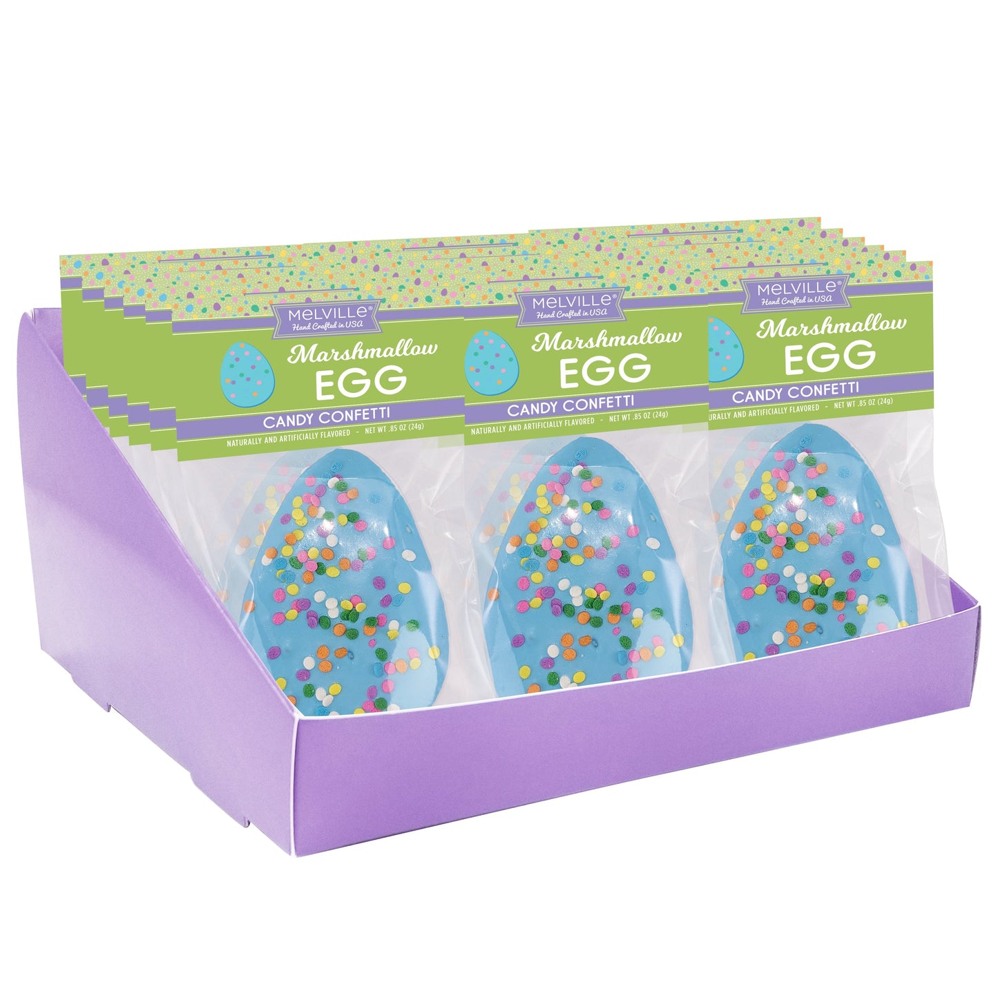Marshmallow Egg Toppers - Chocolatey Dipped with Pastel Confetti