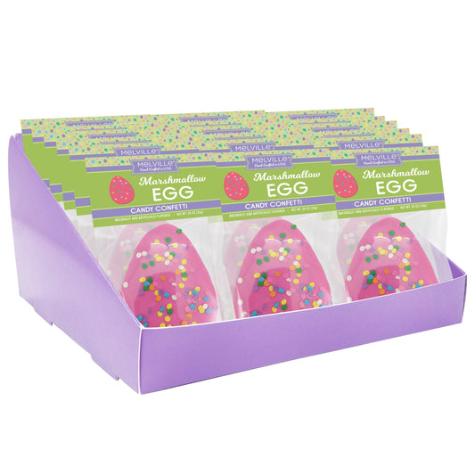 Marshmallow Egg Toppers - Chocolatey Dipped with Pastel Confetti