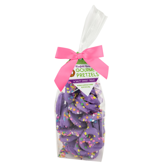 Chocolatey Dipped Pretzels - Pastel Rainbow Confetti