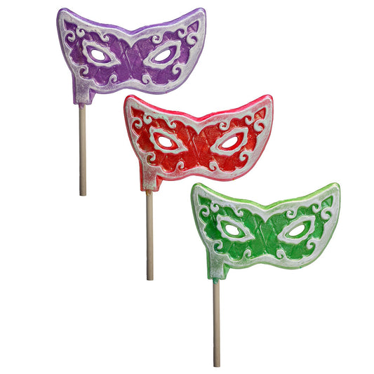 Giant Glitter Masquerade Mask Lollipops