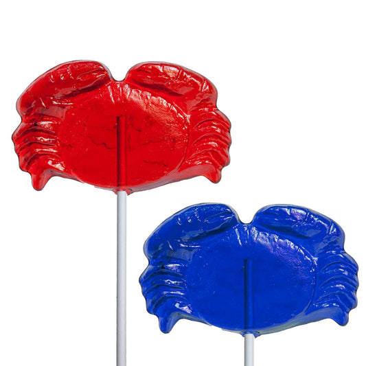 Crab Lollipops - Red & Blue